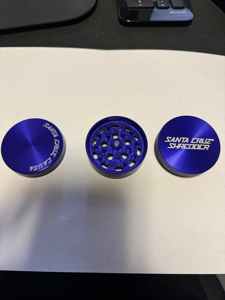 Santa Cruz Aktenvernichter Mahlwerk mit Cali Crusher Pollen Press Medium blau, Medium Blau