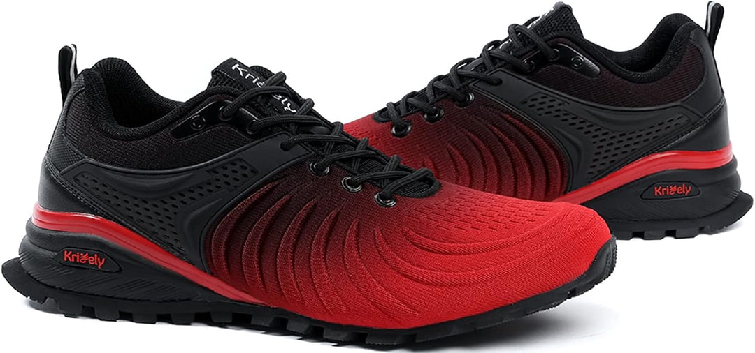Kricely Traillaufschuhe Herren Laufschuhe Strassenlaufschuhe Sneaker Leicht Wanderschuhe Fitnessschu