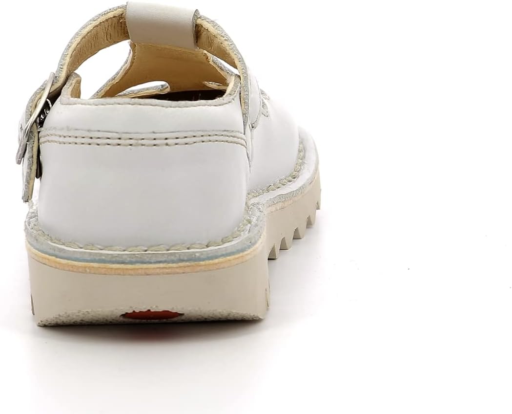 Kickers Mädchen Kick Mary Jane Halbschuhe, 35 EU Wei&#xDF;