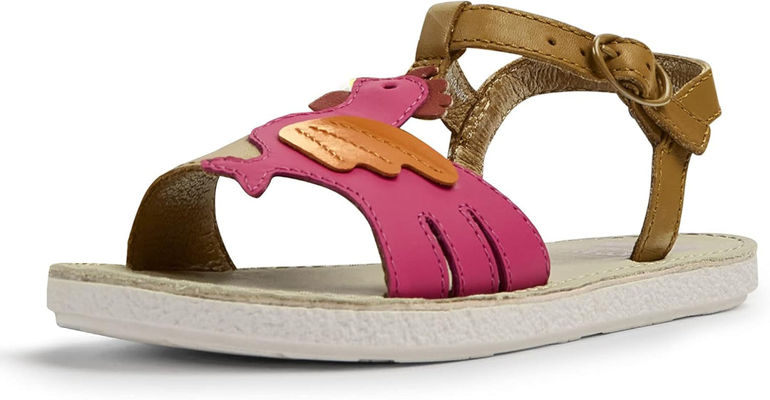 Camper Mädchen Miko K800478 T-Strap Sandal, 25 EU