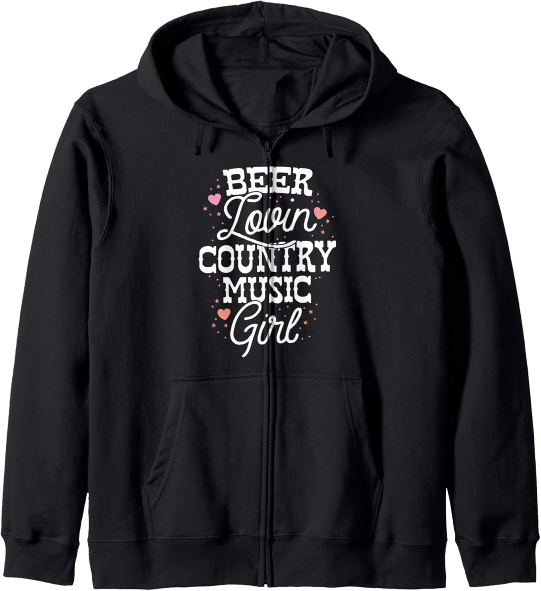 Beer Lovin Country Music Girl Festival Party Women Drinking Kapuzenjacke