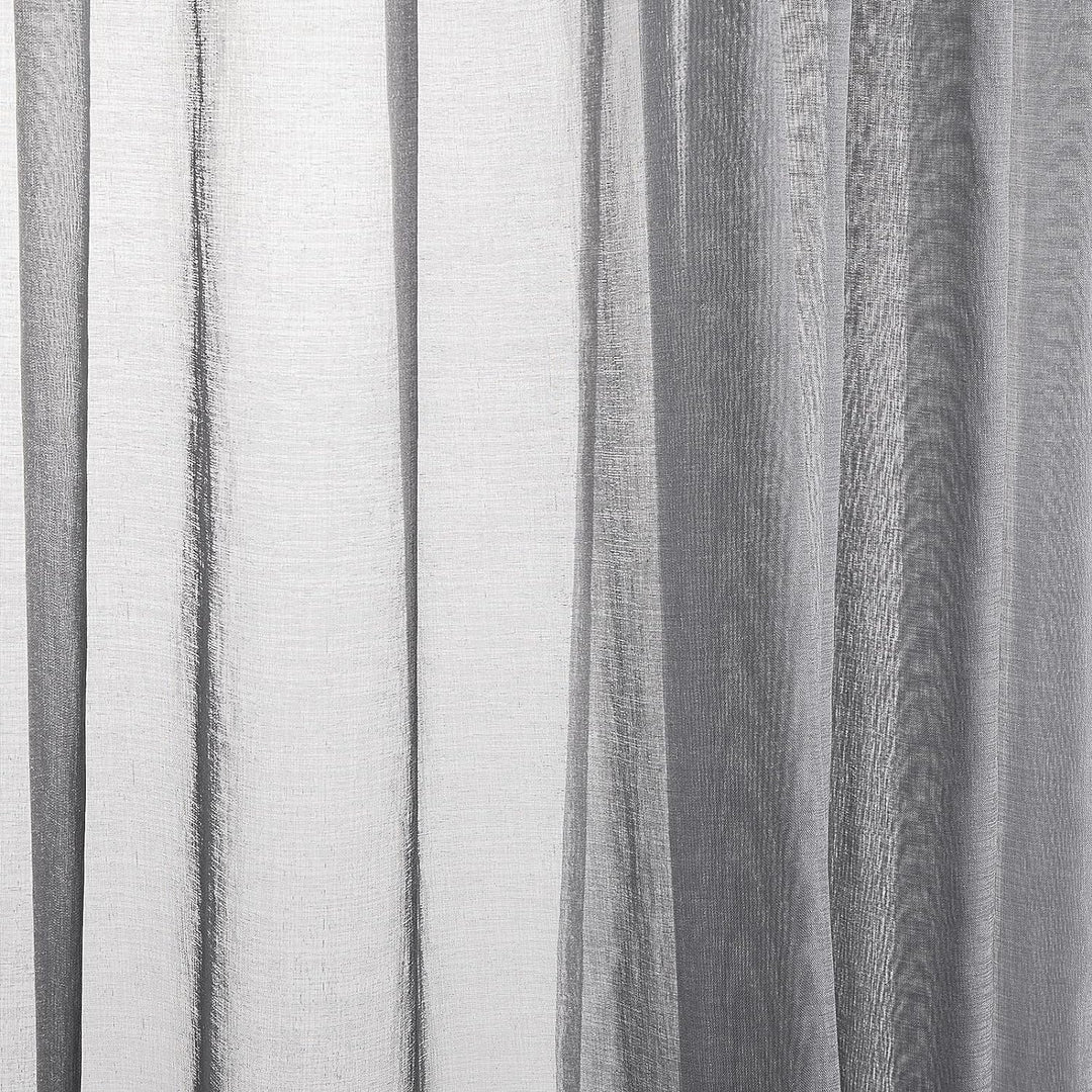 Topfinel Gardinen mit Ösen Voile Vorhang Halbtransparent Moderne Gardine Wohnzimmer Leinenoptik Vorh