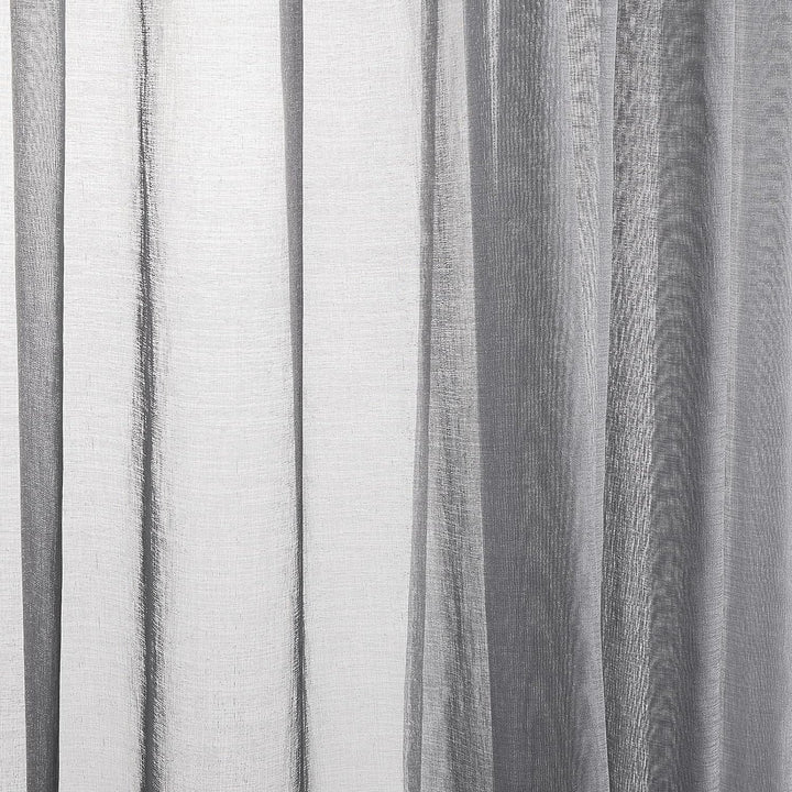 Topfinel Gardinen mit Ösen Voile Vorhang Halbtransparent Moderne Gardine Wohnzimmer Leinenoptik Vorh