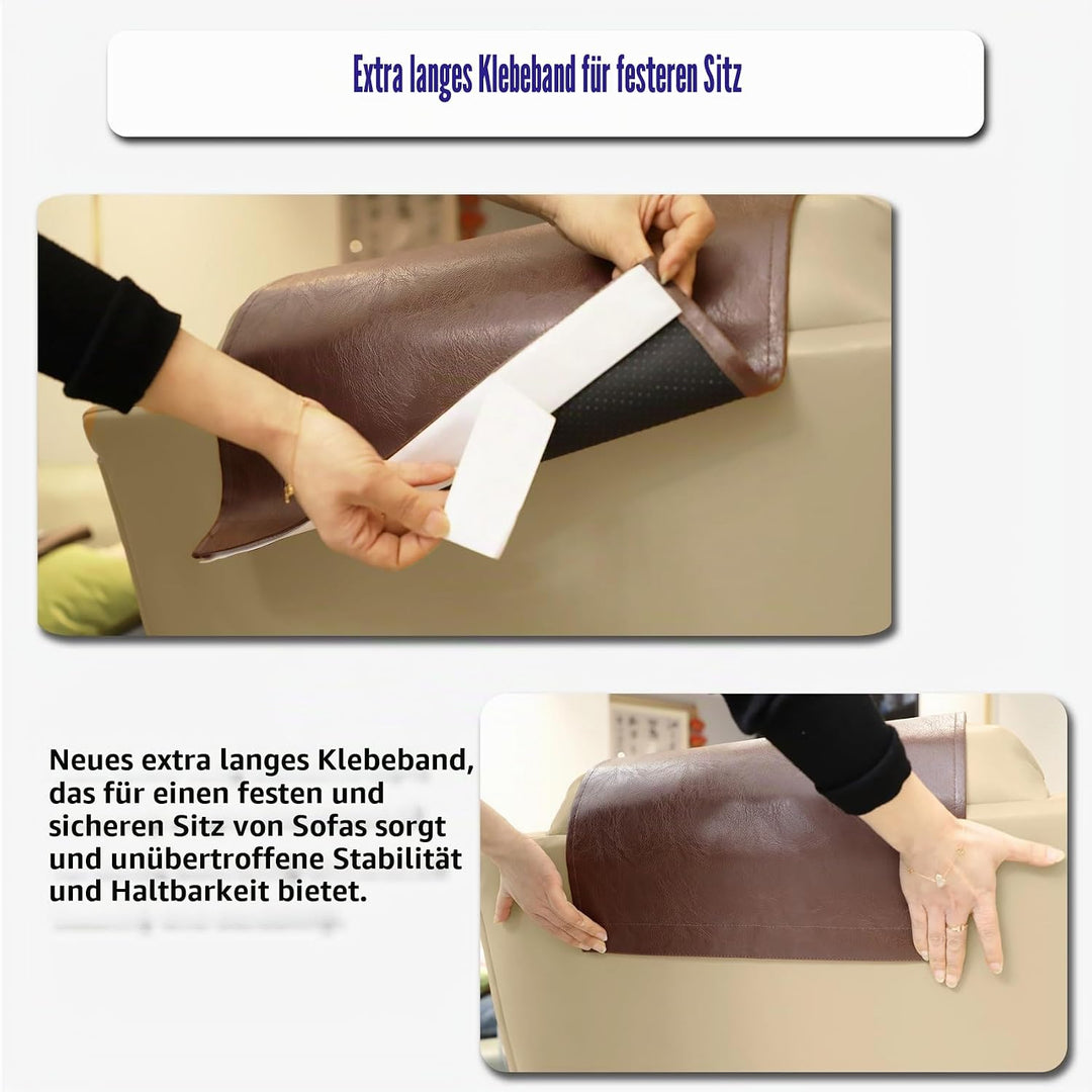 Kopfstützenbezug für Möbel, Kunstleder, Kopfstützenschutz für Rückenlehnen, Vinyl-Kopfschutz, für So