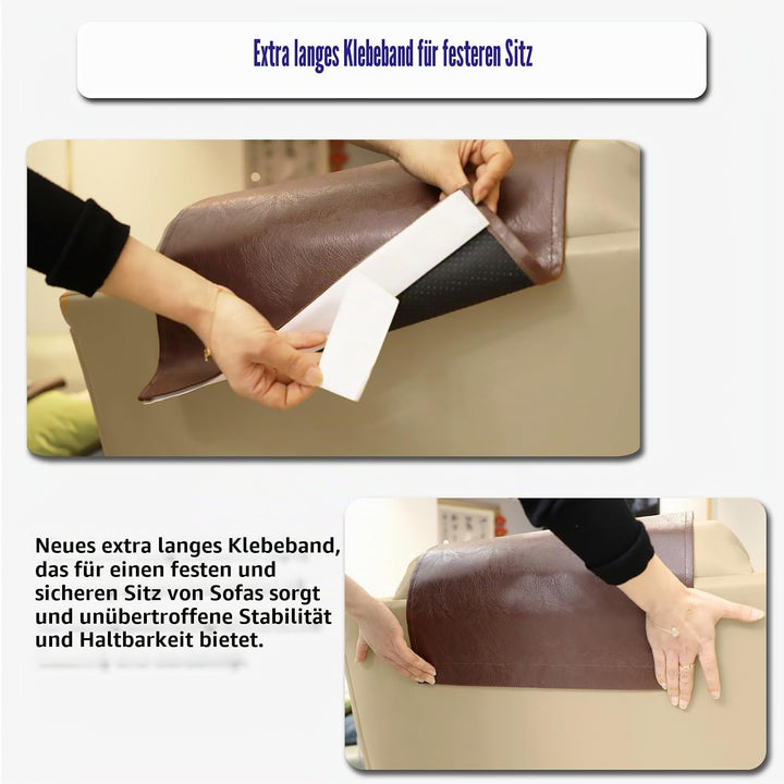 Kopfstützenbezug für Möbel, Kunstleder, Kopfstützenschutz für Rückenlehnen, Vinyl-Kopfschutz, für So