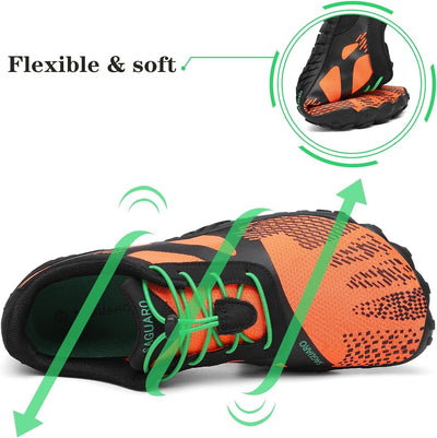 SAGUARO Herren Barfussschuhe Schnell Trocknend Traillaufschuhe Damen Fitnessschuhe rutschfeste Gr.36