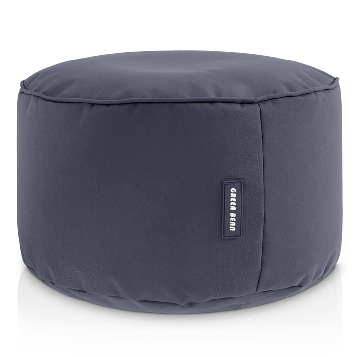 Green Bean Sitzsack-Hocker 45x25cm mit EPS-Perlen Füllung - Fusshocker Fusskissen Sitz-Pouf für Sitz