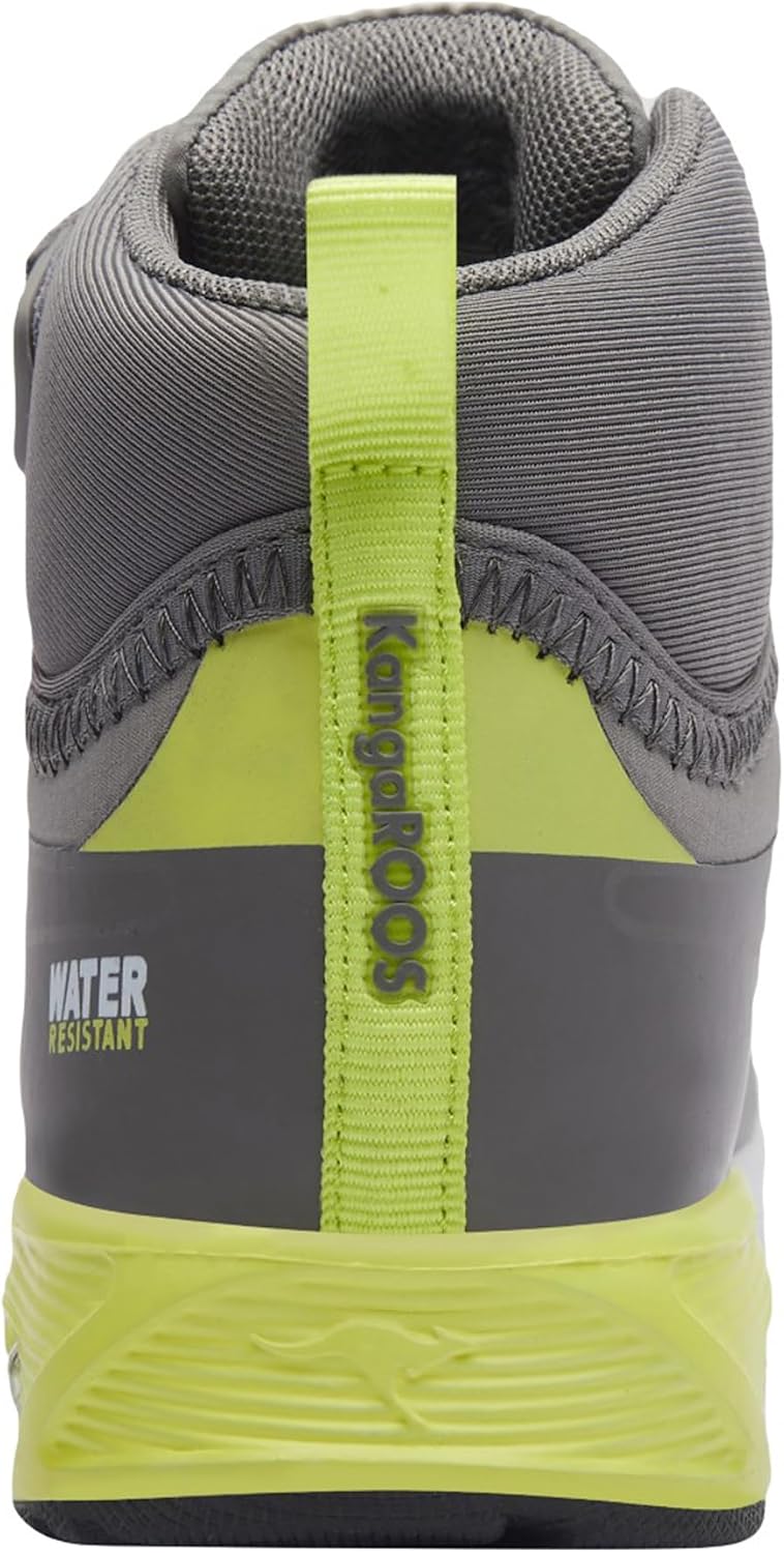 KangaROOS Unisex Kinder Kx-Hydro Sneaker 27 EU Ultimate Grey Limetta, 27 EU Ultimate Grey Limetta