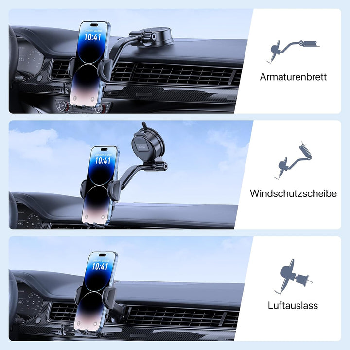 Miracase [2025 Upgraded] Handyhalterung Auto Handy Halterung,Universal Car Phone Holder[Stärkste Sau
