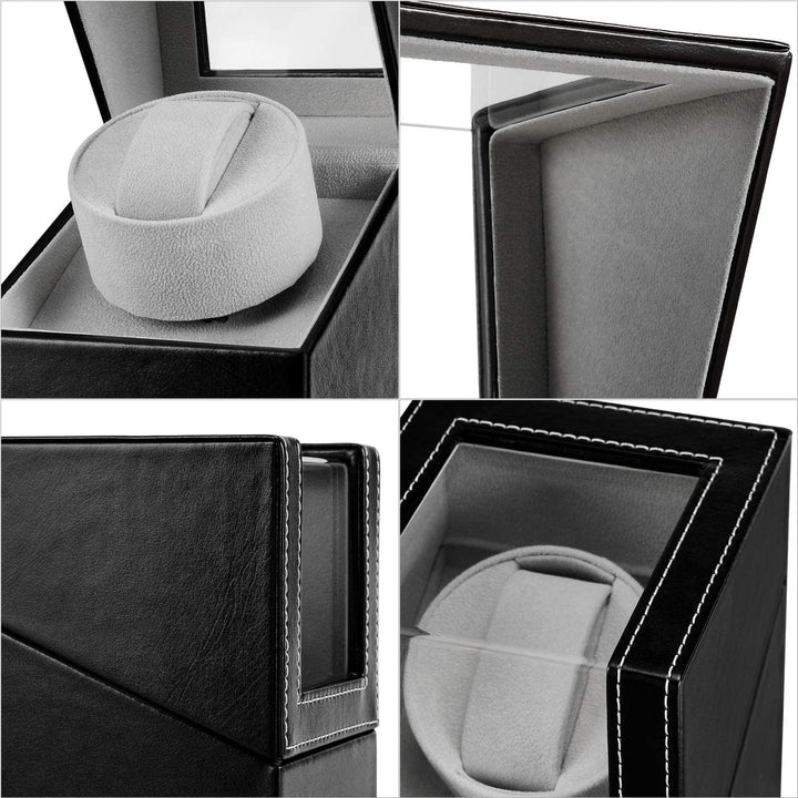 LINGFANSTORE Automatische Uhrenbeweger Box,luxuriöser Single Uhrenbeweger,Uhrengehäuse mit leisem Ma