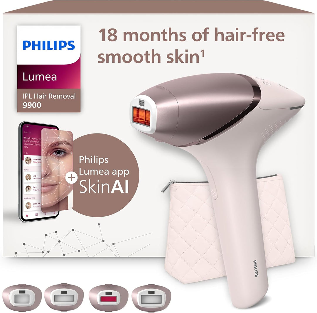 Philips Lumea 9900 Series, IPL-Haarentfernungsgerät, Alternative zur Laserhaarentfernung, SenseIQ un