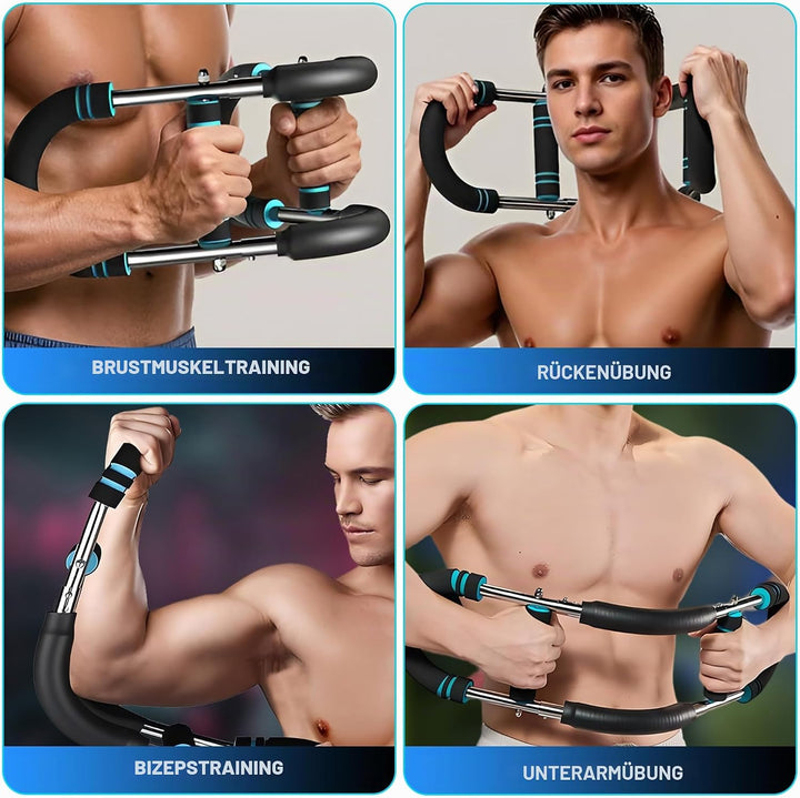 Adjustable Twister Arm Trainer for Men and Women - U-Shaped Chest Expander Twister Arm Exerciser wit