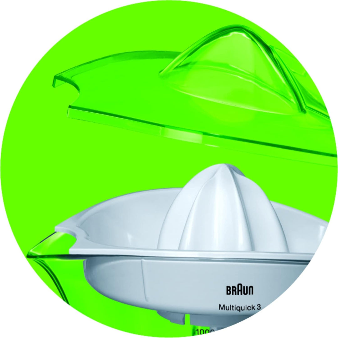 Braun Household Multiquick 3 MPZ9 Citrus Juicer Saftpresse (20 W, 1,4 Kg) weiss Single, Single
