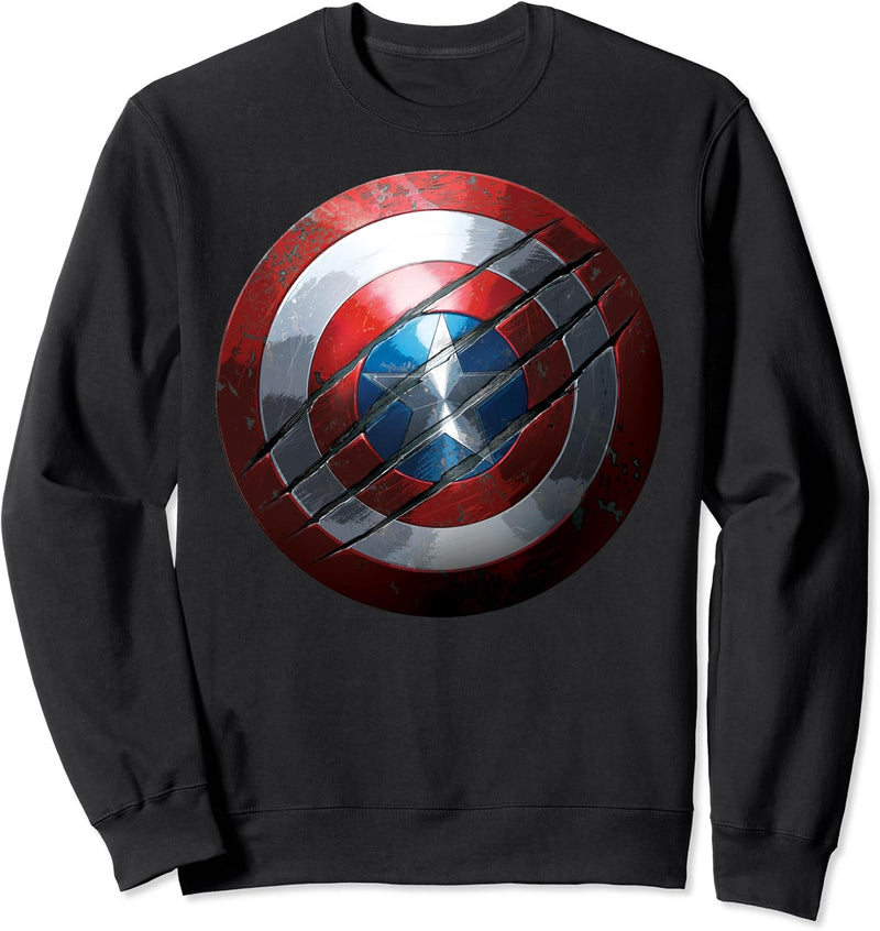 Marvel Captain America Shield with Black Panther Claw Slash Sweatshirt