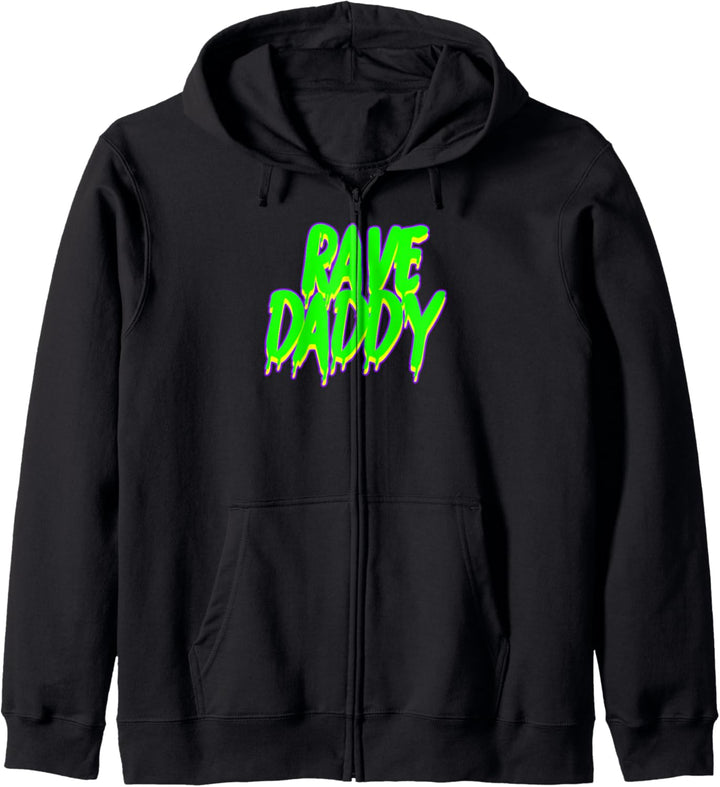 Rave Daddy Techno Rave Festival Party EDM Dance Bass Herren Kapuzenjacke
