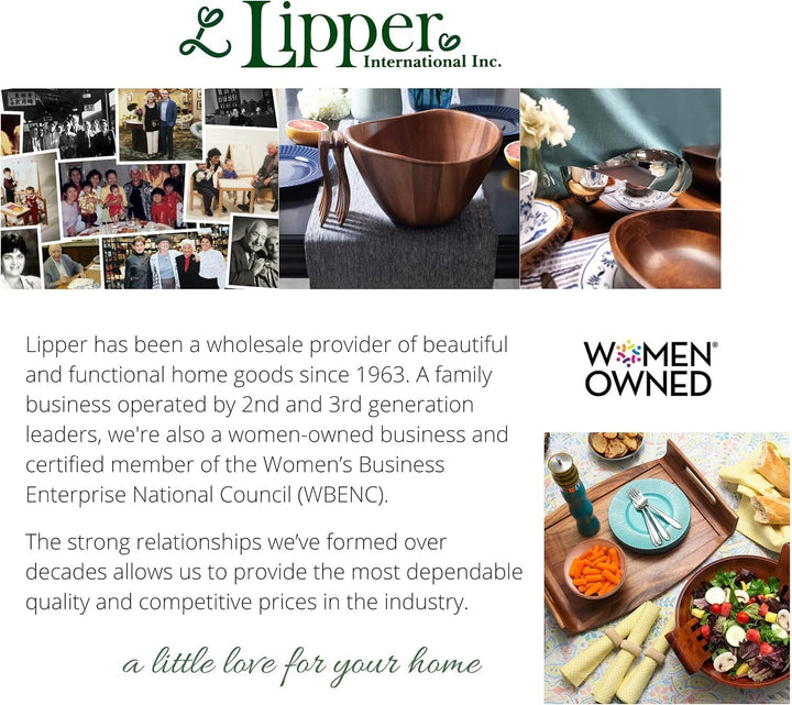 Lipper International 884 Schubladenorganizer aus Bambusholz, 4-teilig, mit herausnehmbaren Trennwänd