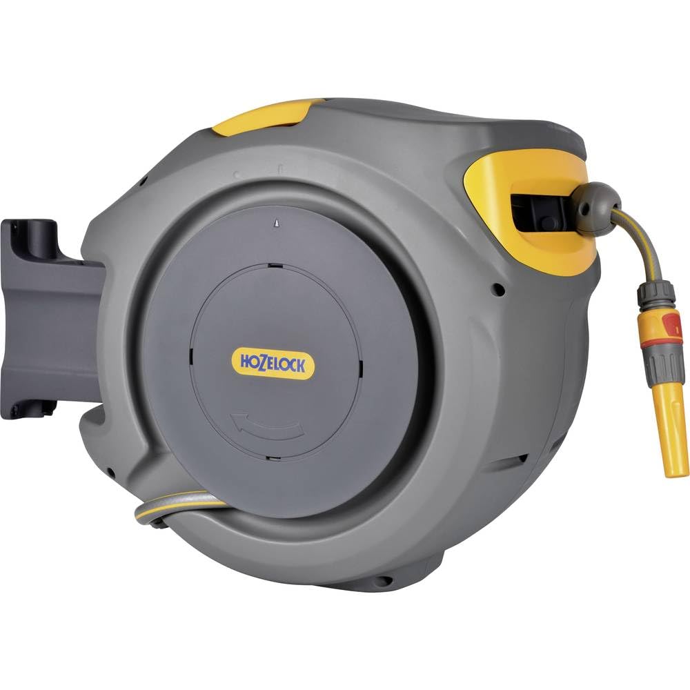 HOZELOCK - Wandschlauchbox Auto Reel 20 M: Automatische Aufrollung. Einfache Installation. Inkl. Sch