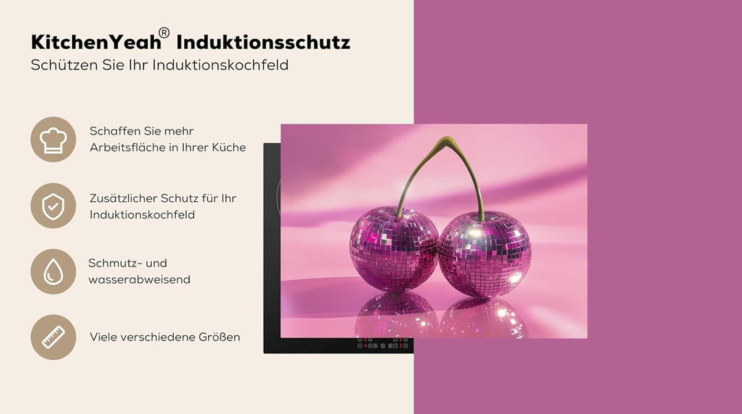 KitchenYeah© Herdabdeckplatte Einteilig 75x52 cm Küche Ceranfeld Abdeckplatte Cerankochfeld Abdeckun