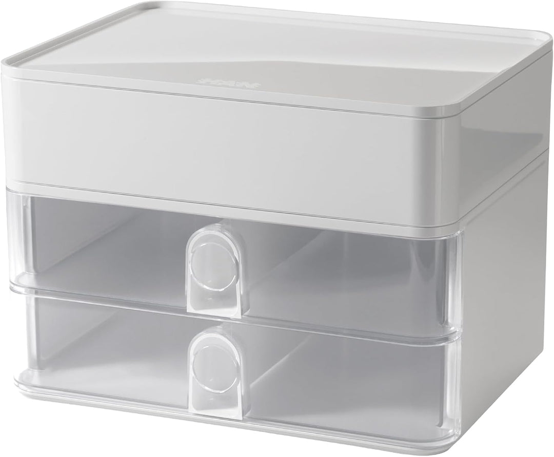 HAN Schubladenbox Allison SMART-BOX mit 2 Schubladen und Trennwand, Kabelführung, stapelbar, Utensil