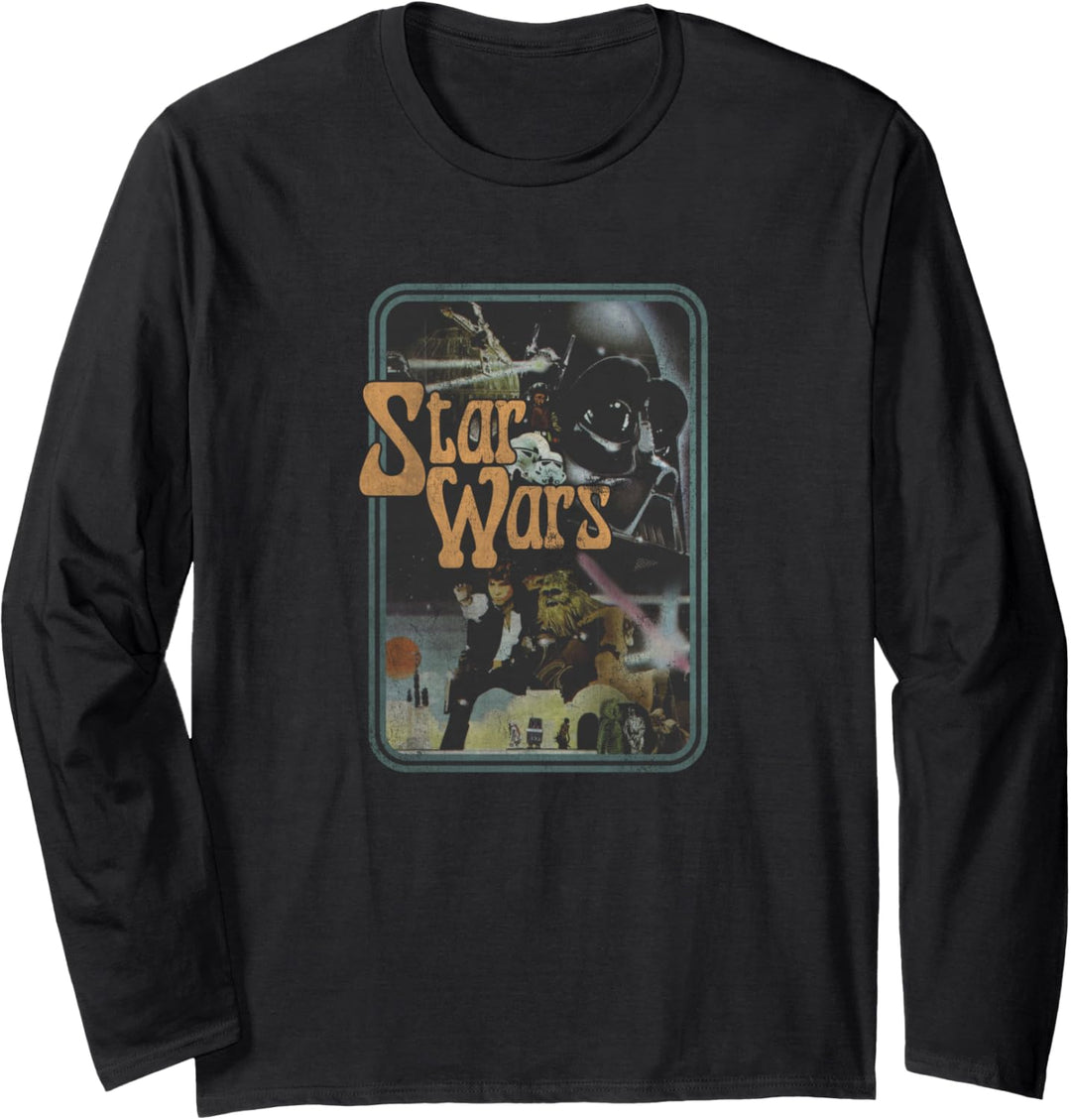 Star Wars Vintage Style Group Portrait Langarmshirt