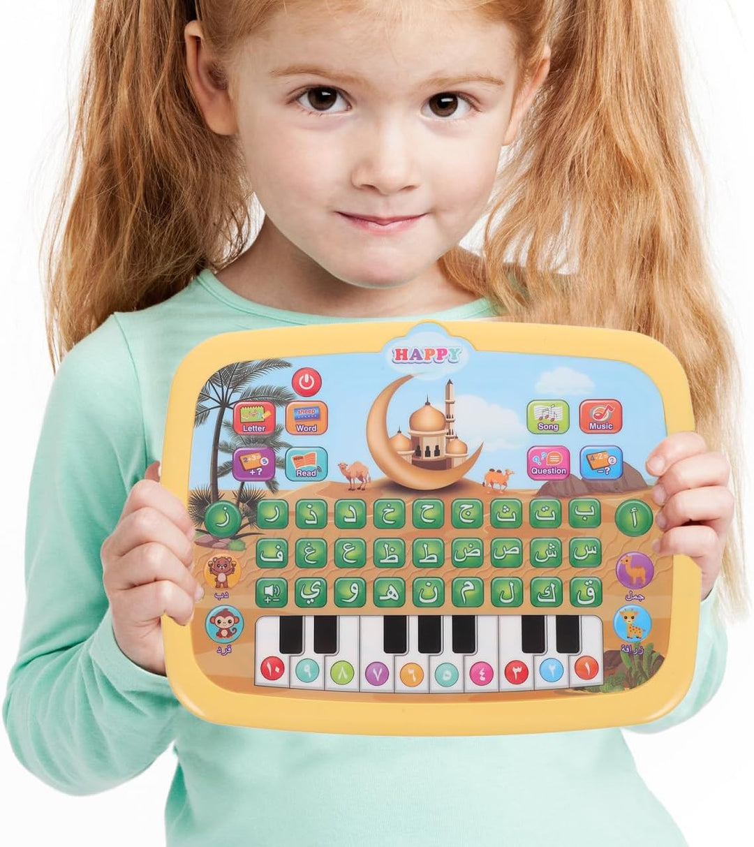ibasenice Arabisch-lernmaschine Koran-lernmaschine Frühes Lernspielzeug Kinder-Laptop Lernspielzeug