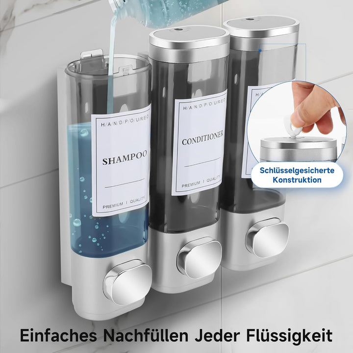 Seifenspender Wandbefestigung Dispenser Wandmontage Flüssigseifenspender Handseifenspender Badezimme