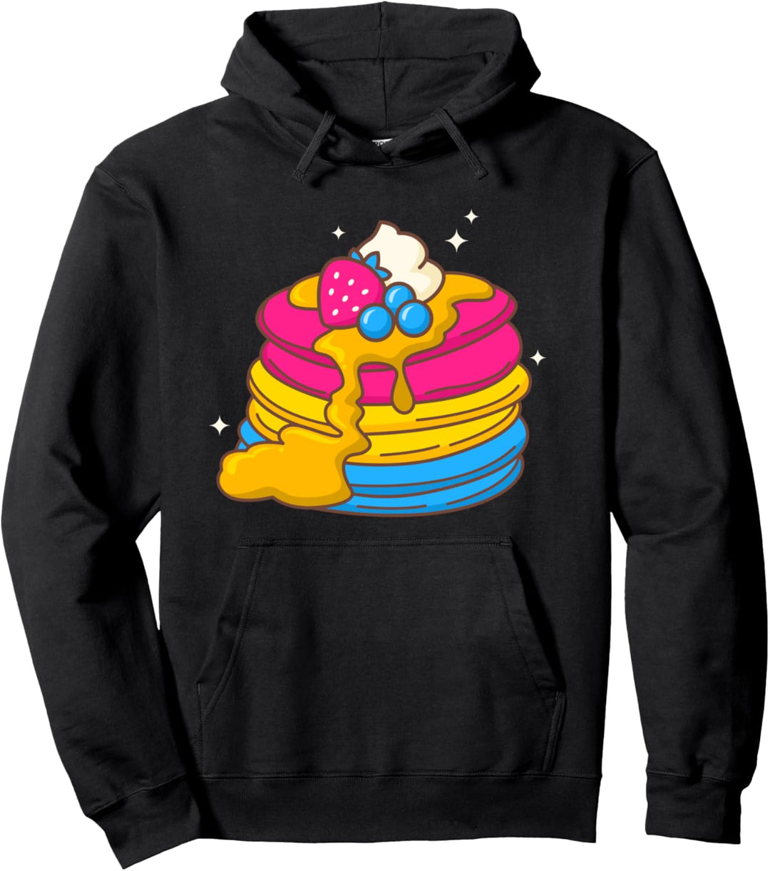 Pansexueller Pfannkuchen - LGBTQ+ Pansexual Pride Flag Pullover Hoodie