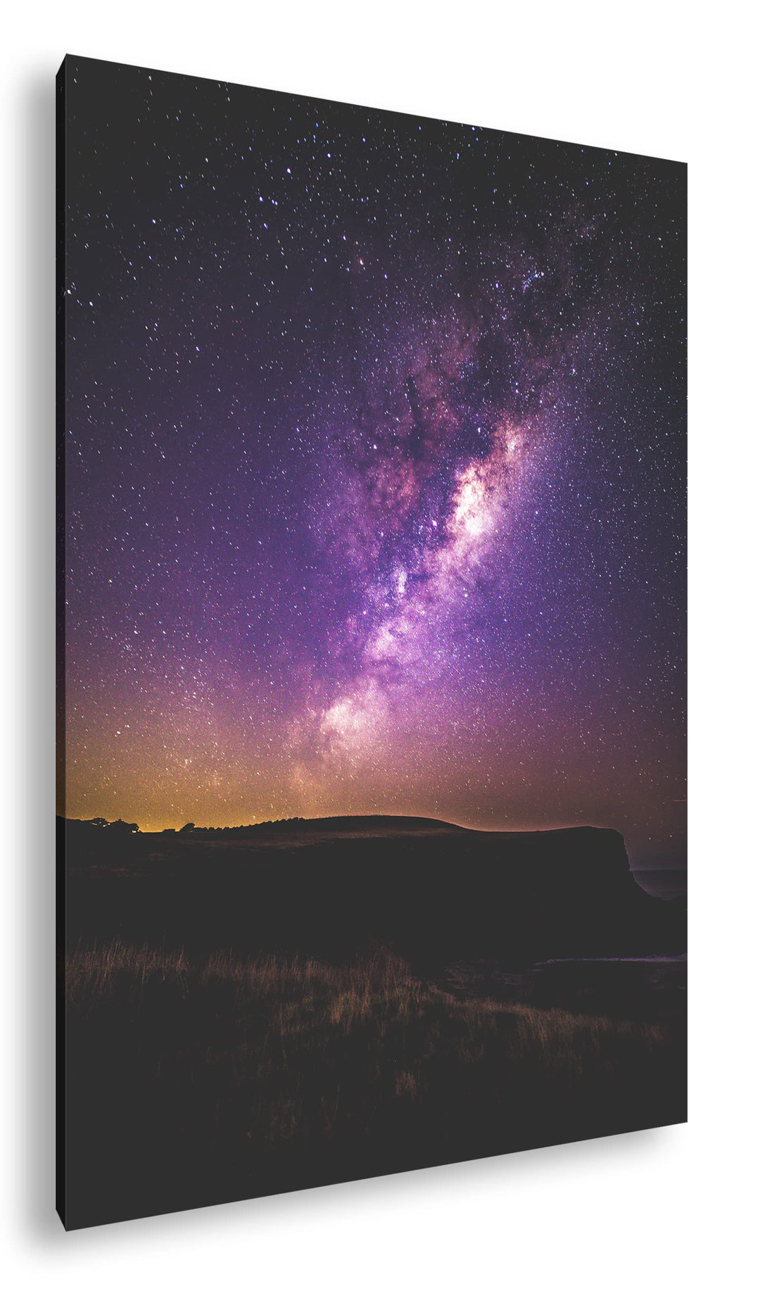 deyoli unsere magische Galaxie am Nachthimmel Format: 80x60 als Leinwandbild, Motiv fertig gerahmt a