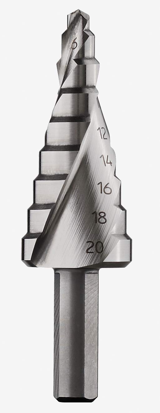 Bosch Accessories HSS Stufenbohrer (für Metall und Stufenbohrer, Ø 4 – 20 mm, Länge 70,5 mm, Zubehör