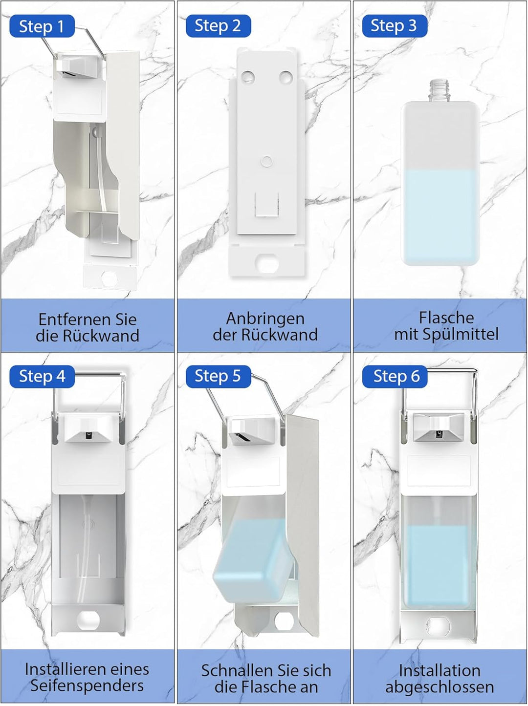 Eurospender 500 Ml Desinfektionsspender Wand Aluminium Seifenspender Wandbefestigung Mit Ellbogendru