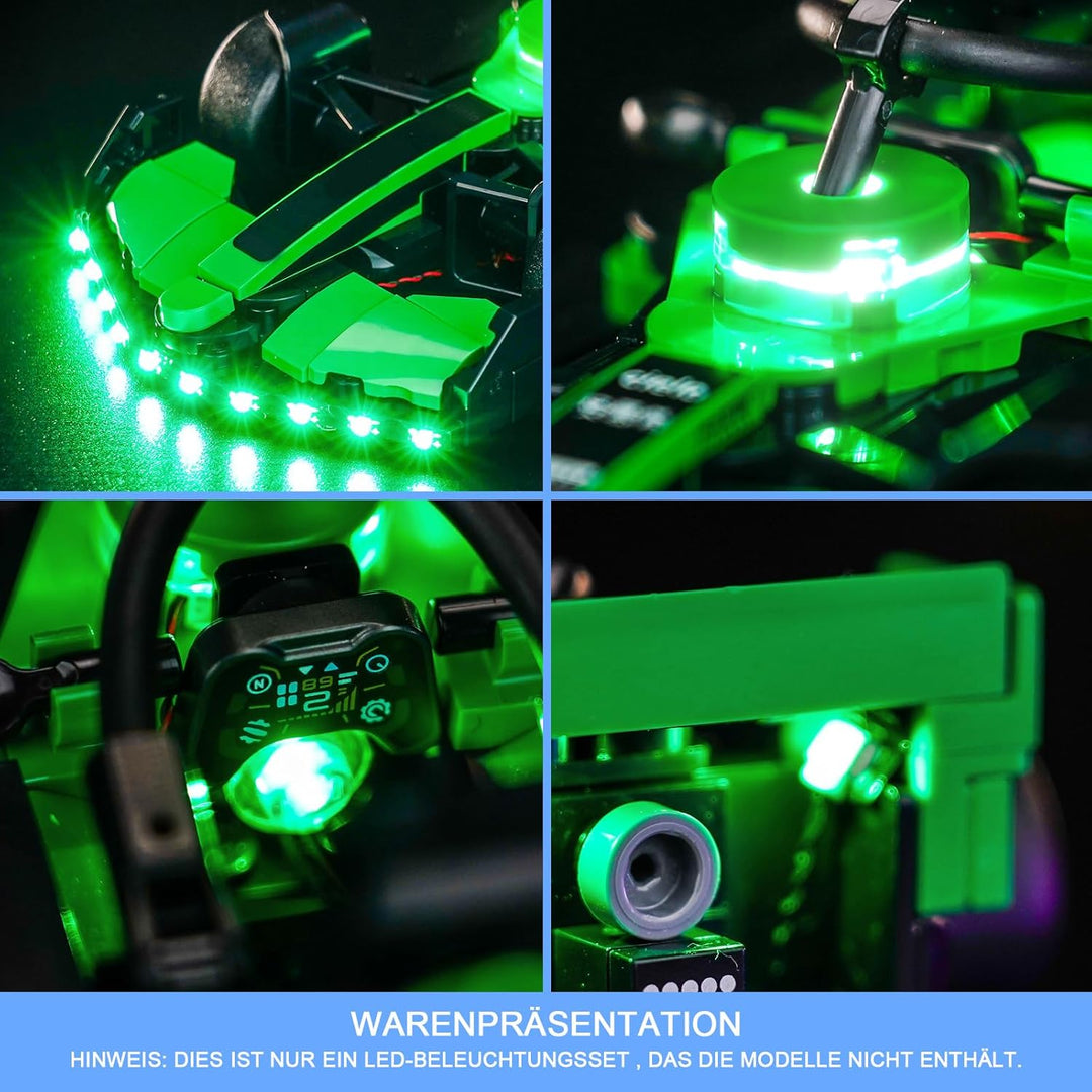 LocoLee Licht Set Kompatibel mit Lego 77247 KICK Sauber F1 Team C44 Rennauto, Nur Lichter Set, Licht