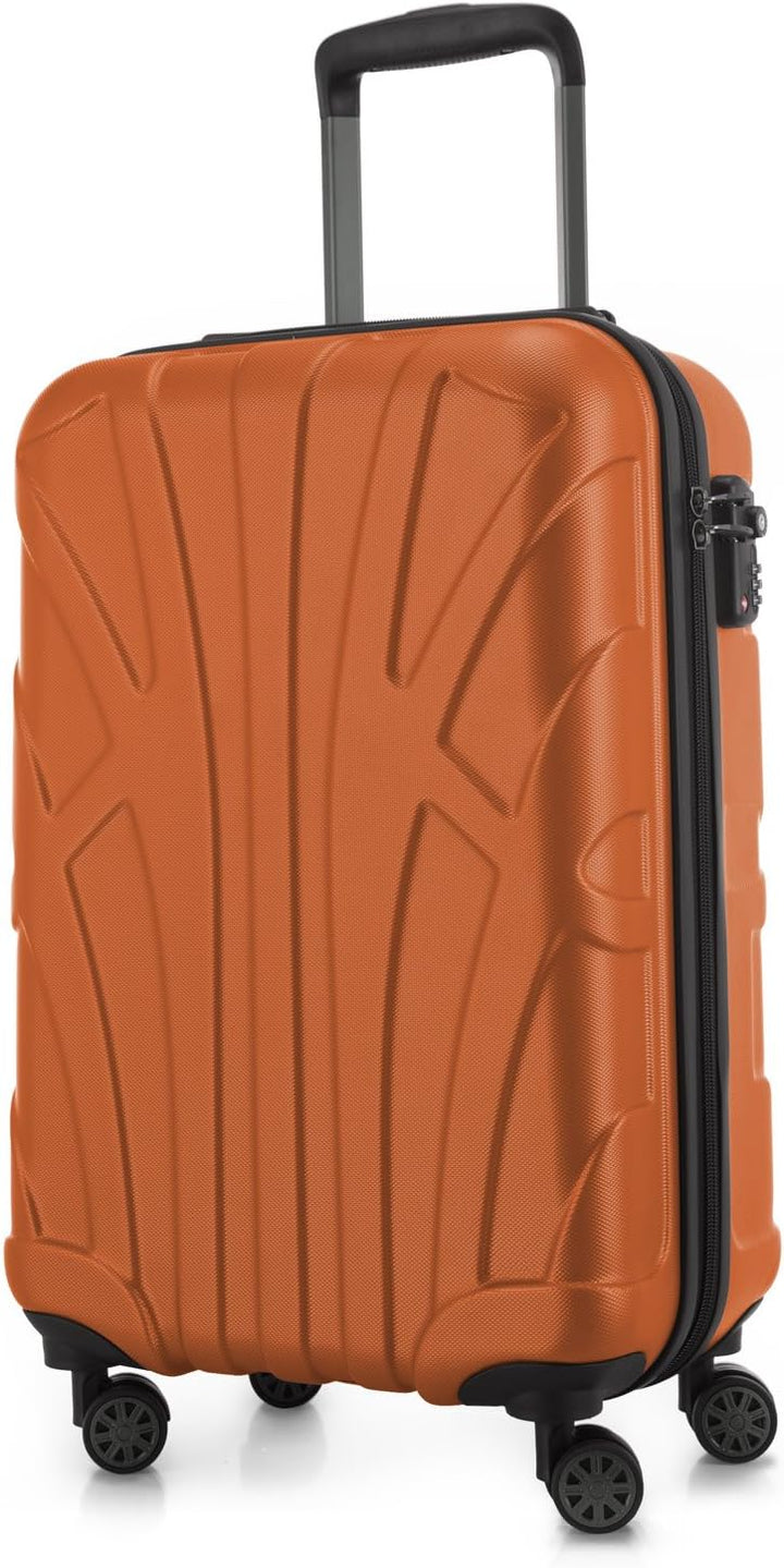 suitline Handgepäck Hartschalen-Koffer Koffer Trolley Rollkoffer Reisekoffer, TSA, 55 cm, ca. 34 Lit