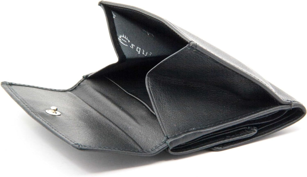 Esquire Münzbörse Logo Taschenbörse Klein Schwarz 001810 10 cm Schwarz, 10 cm Schwarz