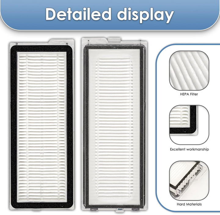 (6 Stück) QV 35A, QV 35S, Qrevo S Ersatz HEPA Filter für Roborock Qrevo MaxV, Qrevo Plus, Qrevo Pro,