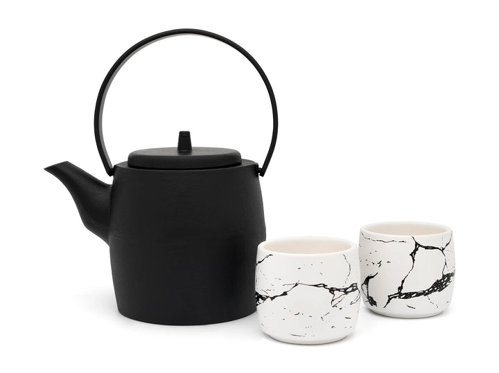 Bredemeijer Kobe Geschenkset, Gusseisen, Schwarz, 1200ml