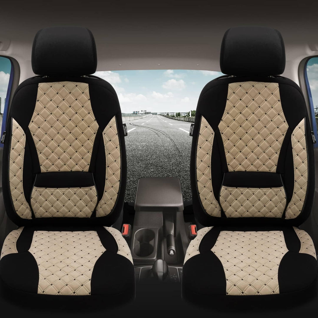 BREMER SITZBEZÜGE Mass Sitzbezüge Schonbezüge für Mercedes GLK X204 TK605 TK605 - Beige / Schwarz GL