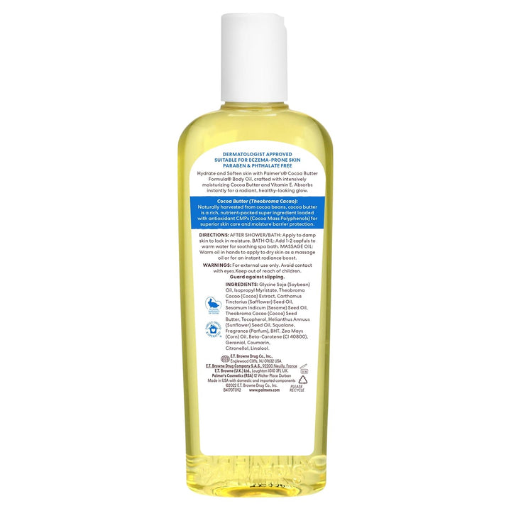 Palmer's Cocoa Butter Formula Moisturizing Body Oil with Vitamin E -- 8.5 fl oz (Pack of 3) by Palme