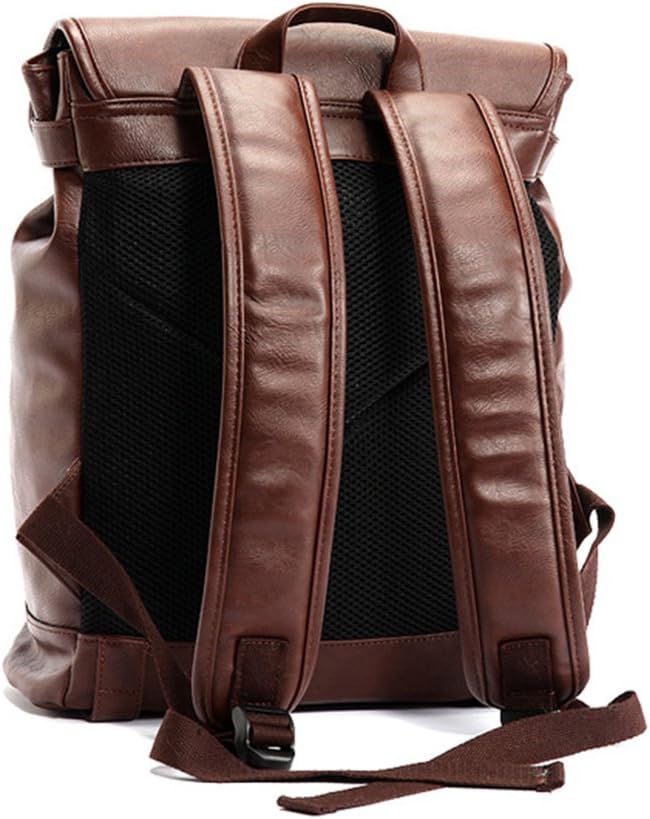 YFbear Daypacks Rucksäcke Kunstleder mit grosser Kapazität Vintage Schulranzen Schultasche Laptop-Ru