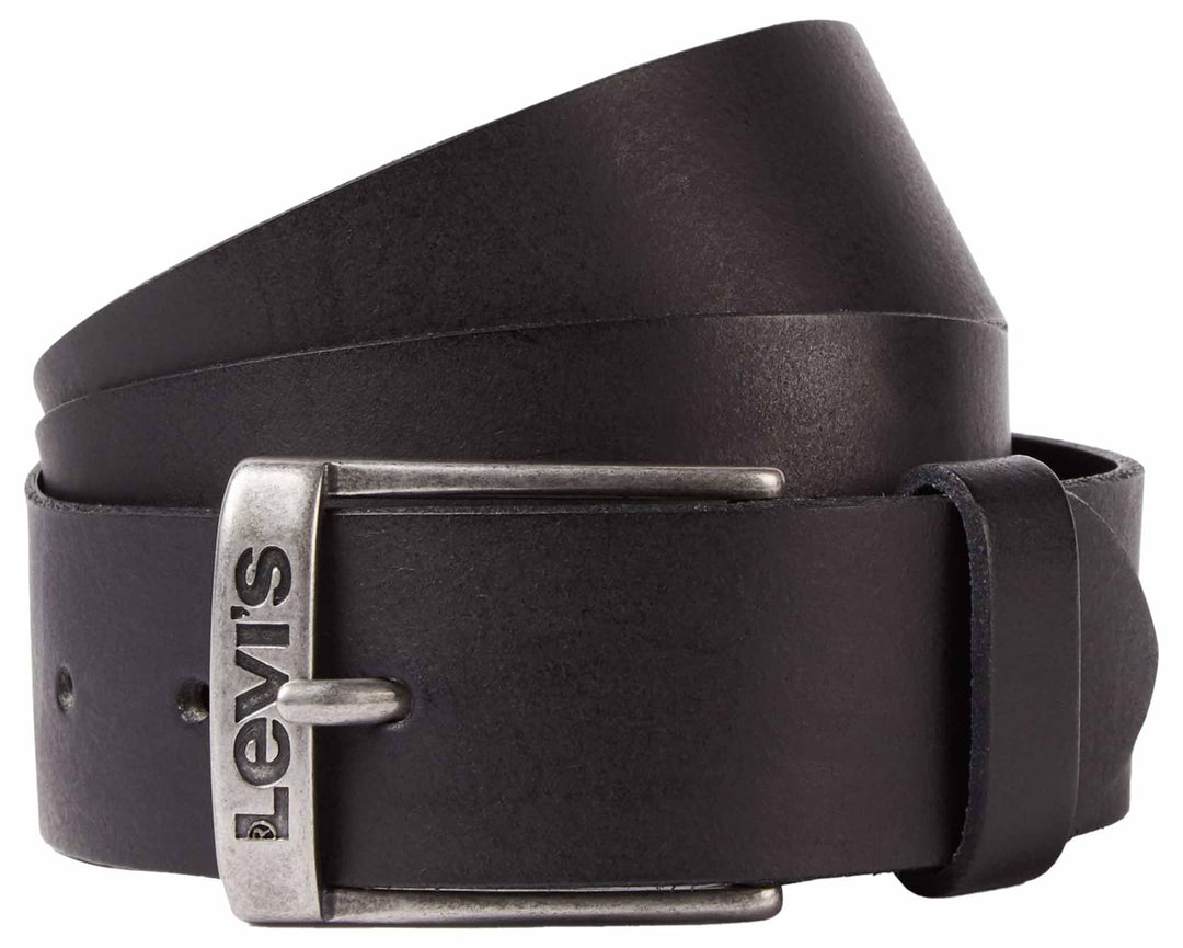 Levi's Herren New Duncan Gürtel Gürtel Regular Black 90, Gürtel Regular Black 90