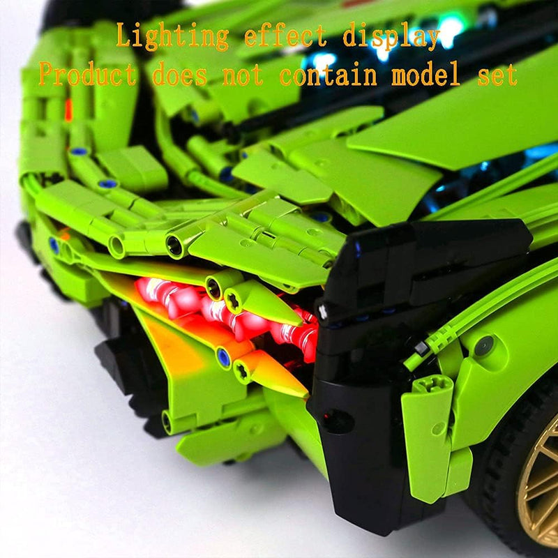 GEAMENT LED Beleuchtung Kit Kompatibel mit Lego Lamborghini Sian (Sián) FKP 37 - für Technic 42115 R