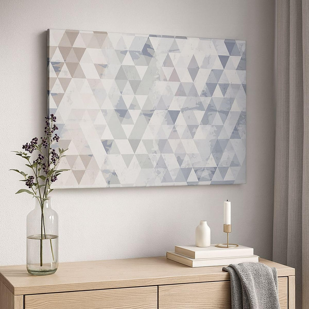 Bilder auf Leinwand 100x70cm Leinwandbild mit Rahmen Abstraktion modern Gross Wanddeko Bild Schlafzi