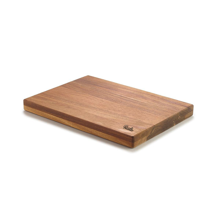 Fissler Schneidbrett Akazie 35 x 25 cm – Holzschneidebrett mit karbonisierter Oberfläche, antibakter