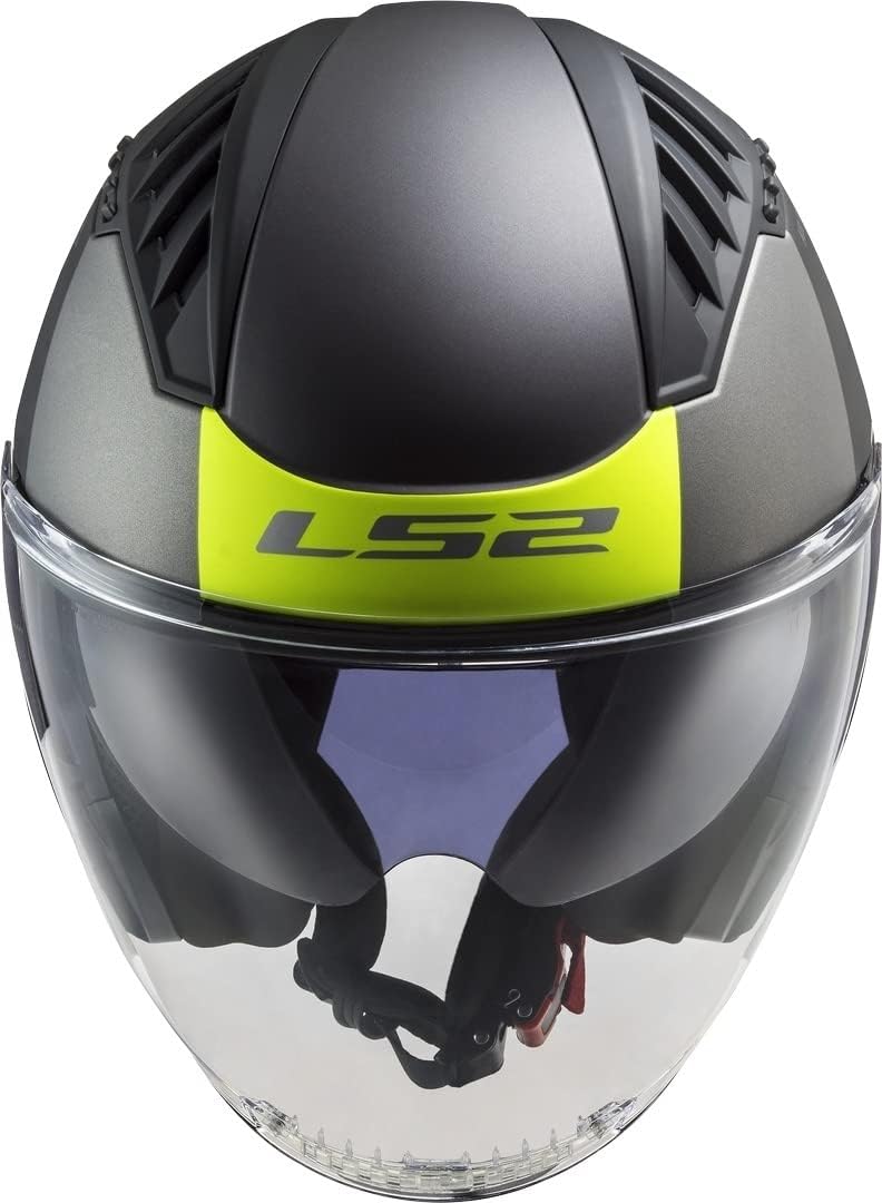 LS2, motohelm jet Copter urbane schwarzmat gelb, XS XS schwarzmatt gelb, XS schwarzmatt gelb