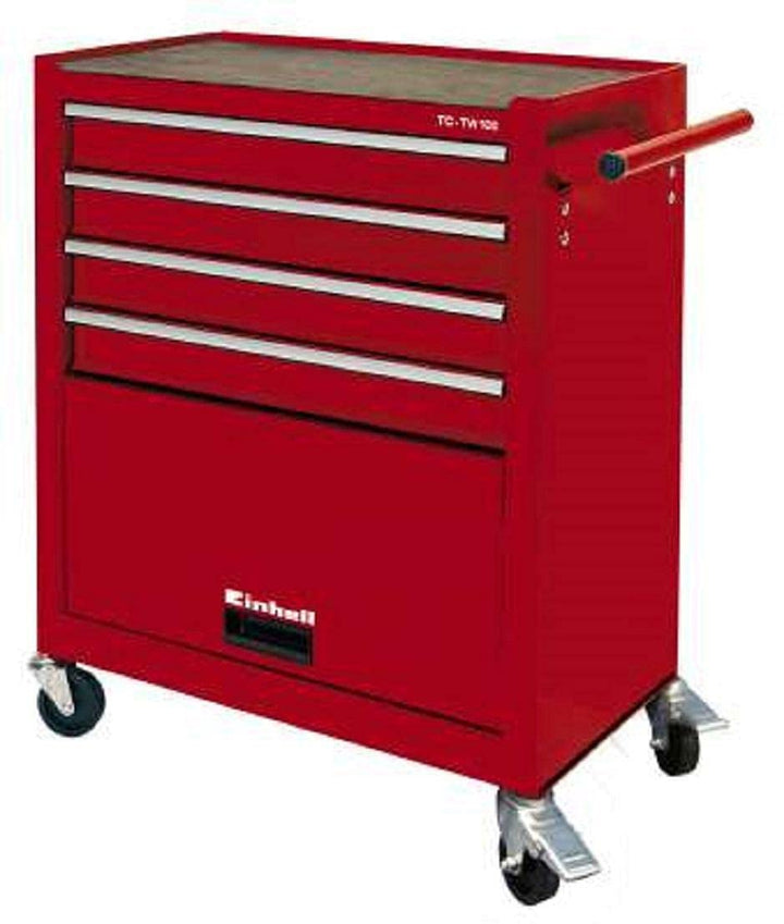 Einhell Werkstattwagen TC-TW 100 (Interlock-System, 4 drehbare Rollen mit zwei Feststellbremsen, Abl