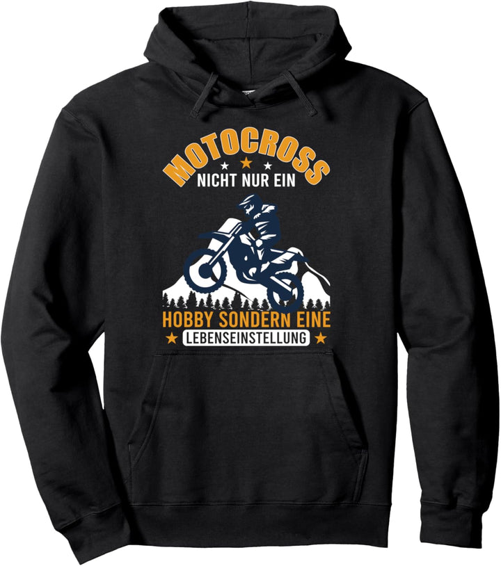 Motocross ist eine Lebenseinstellung lustiges Motorrad Pullover Hoodie
