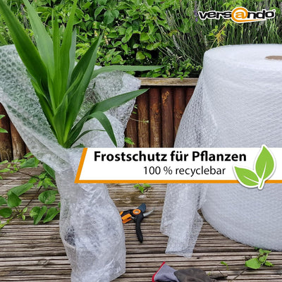 versando 2x Premium Luftpolsterfolie 50m x 0,3m Versand, Verpackung, Umzug Noppenfolie Bubble Wrap L