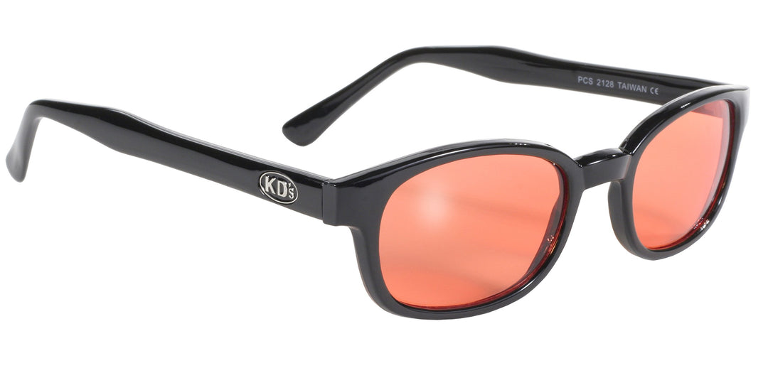 Original KD's Biker Sunglasses with Orange Lenses by Pacific Coast Sunglasses