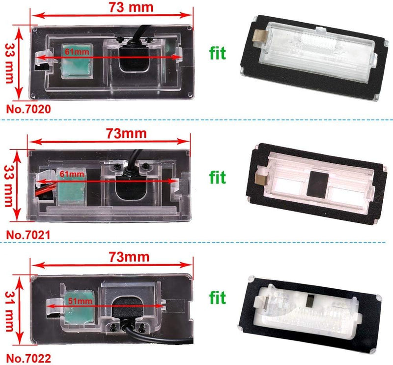 Auto Umkehrkennzeichen Lichtkamera für BMW 3er E46 Coupe Touring Limo Compact Limousine Convertible