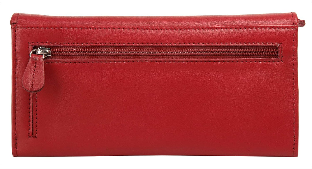 bruno banani Geldbörse Echt Leder rot Damen - 020576, Rot