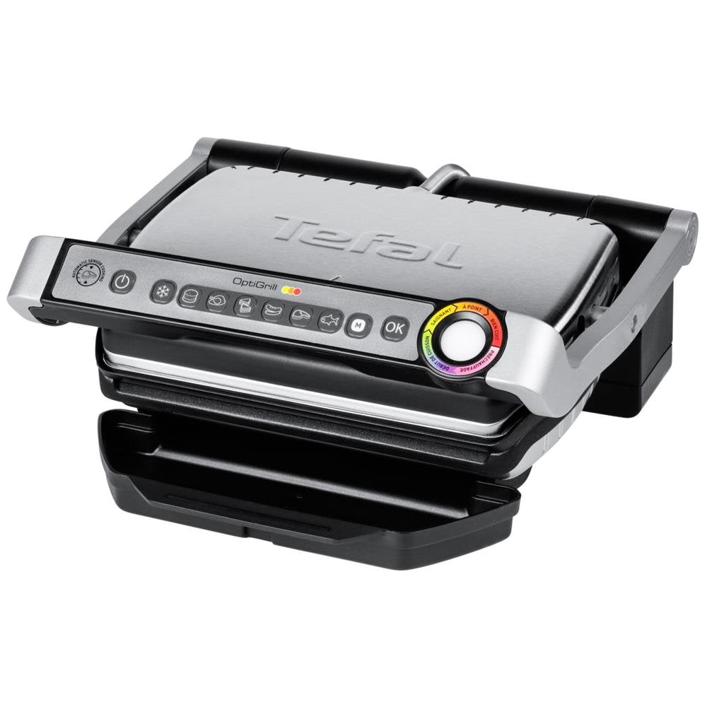 Tefal OptiGrill GC702D Kontaktgrill | für ideale Grillergebnisse | 2.000 Watt | Standard-Modell | au